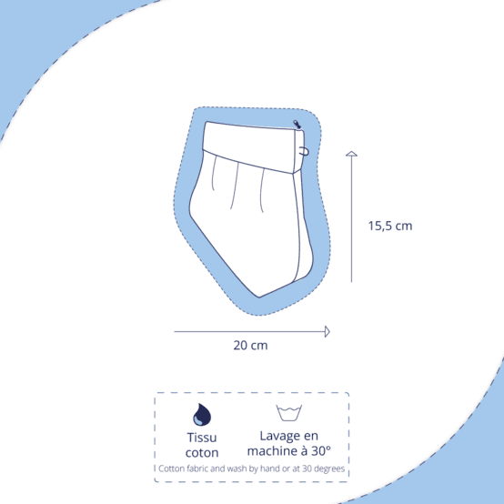 Pochette plissée lin argenté