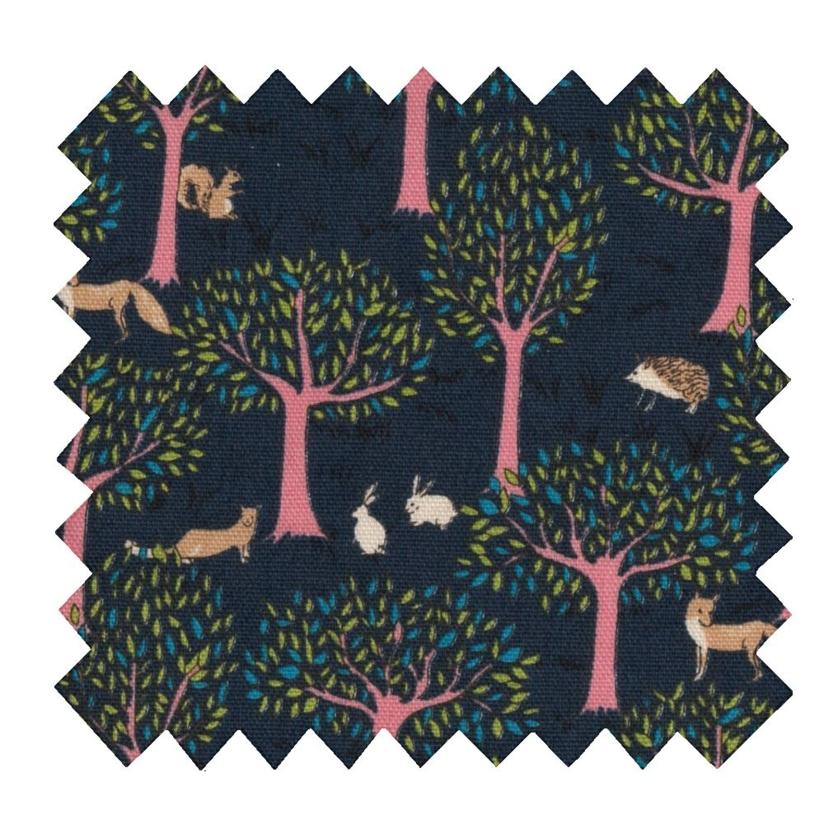 Tissu coton au mètre conte d'automne