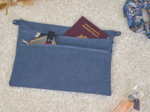 Pochette plate Aloïs jean enduit intérieur