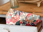 Etui à lunettes cerise en fleur