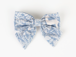 Barrette noeud papillon toile de biche