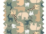 Coupon tissu 50 cm safari kaki