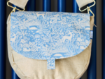 Rabat petite besace toile de biche