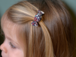 Petite barrette mini bonbon jardin d'aurore