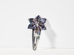 Barrette clic-clac fleur étoile seventies