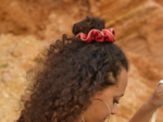 Grand Chouchou Passepoil gaze pois or marsala