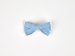Barrette ruban oxford ciel