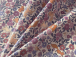 Coupon tissu enduit de 35cm  comptine enchantée rose