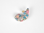 Barrette Baleine mille et une fleurs