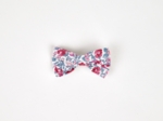 Barrette ruban petit  rose grenadine