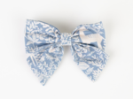 Barrette noeud papillon toile de biche