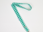Porte-clés collier vichy vert menthe
