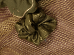 Petit Chouchou lurex olive