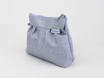 Mini pochette plissée jean irisé
