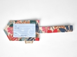 Etiquette bagage cerise en fleur