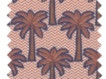 Coupon tissu 1 m palmeraie