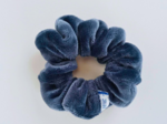 Petit Chouchou velours bleu jean
