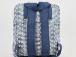 Sac à dos pliable Gaby vichy brodé marine
