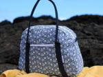 Sac bowling vichy brodé marine