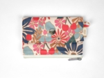 Mini pochette porte-monnaie cerise en fleur