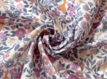 Coupon tissu 50 cm comptine enchantée rose