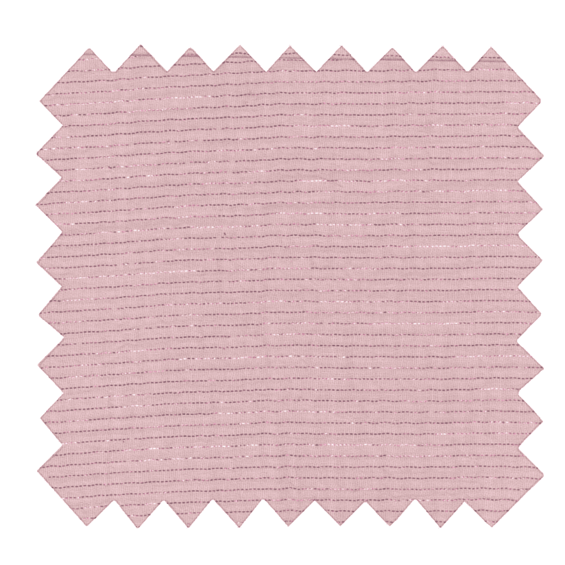 Tissu coton au mètre gaze lurex rose