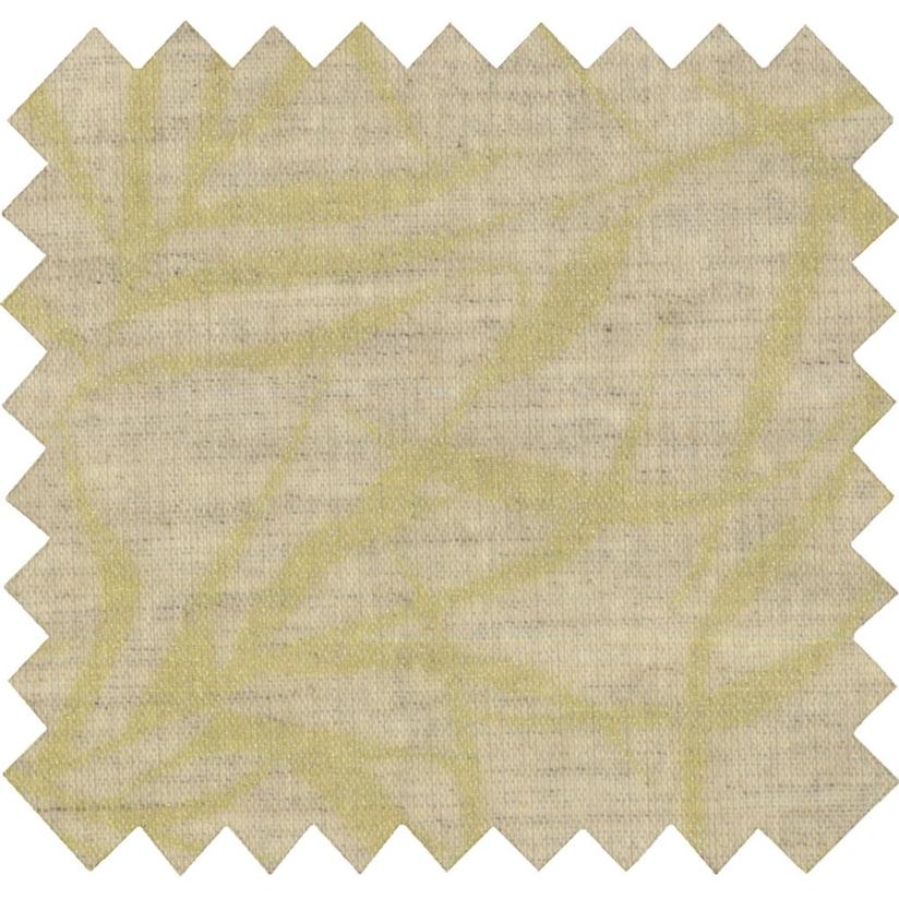 Tissu enduit  au mètre ramage or