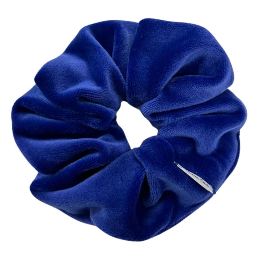 Chouchou velours bleu navy - Papa Pique et Maman Coud