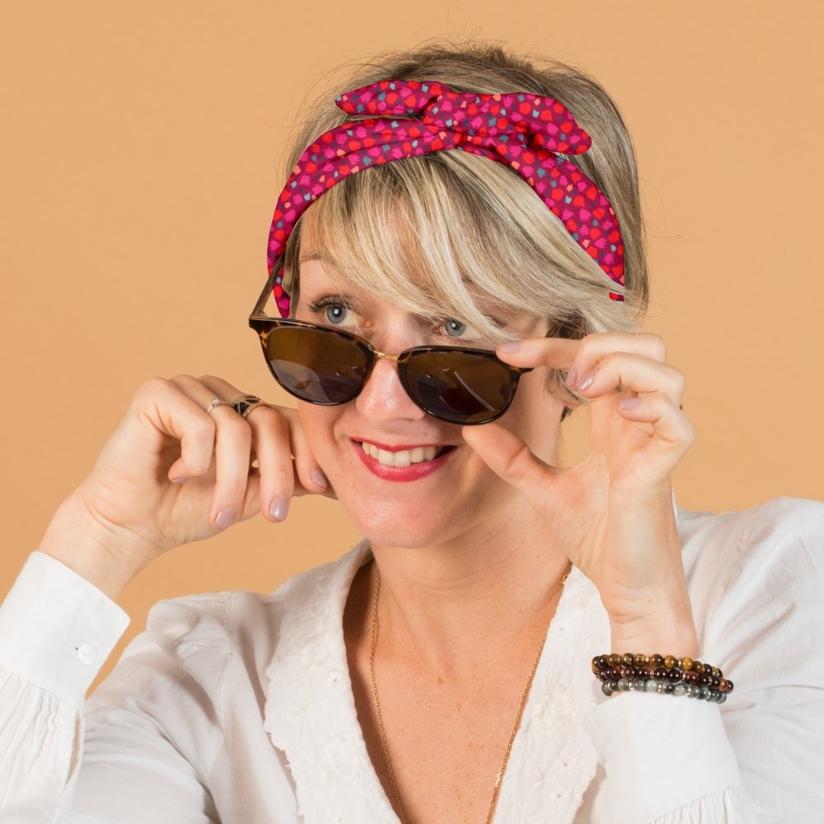 Votre Achat Bandeau En Velours Noir Rétro Cerise Rouge