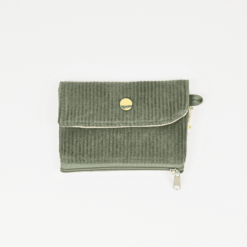 Porte-monnaie Vintage Pliable En Cuir - Style Années 60, Petit Format De Poche - Neuf