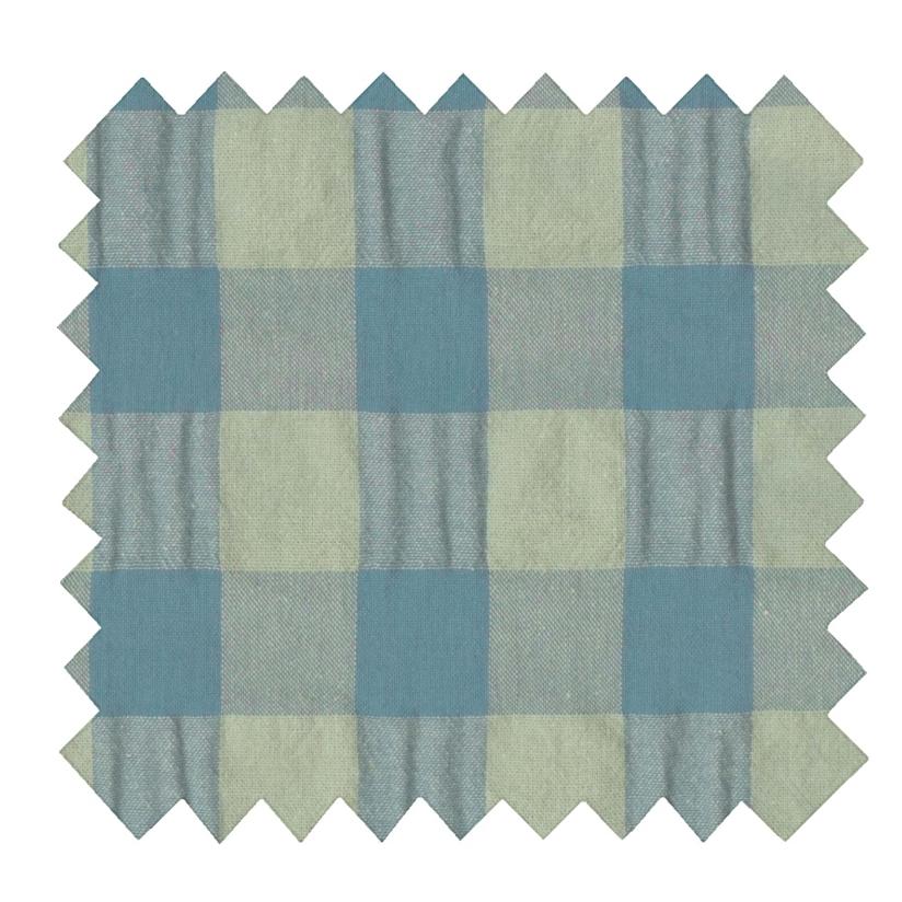Tissu Vichy Kaki Grossier – Bleu Marine Et Vert, 60" De Large, Vendu Au Mètre