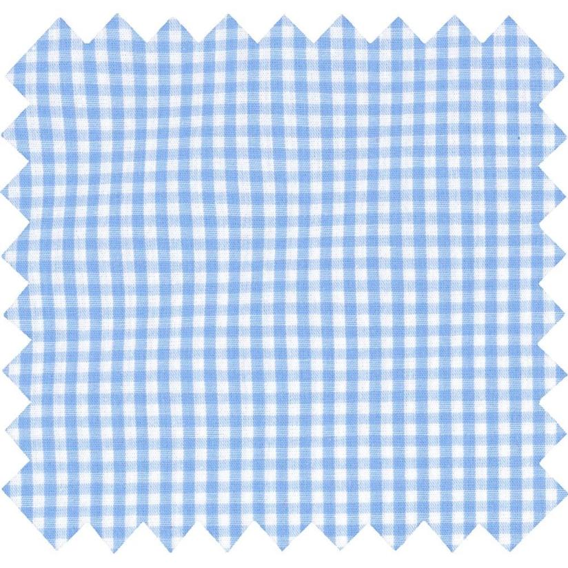Tissu coton au mètre vichy ciel