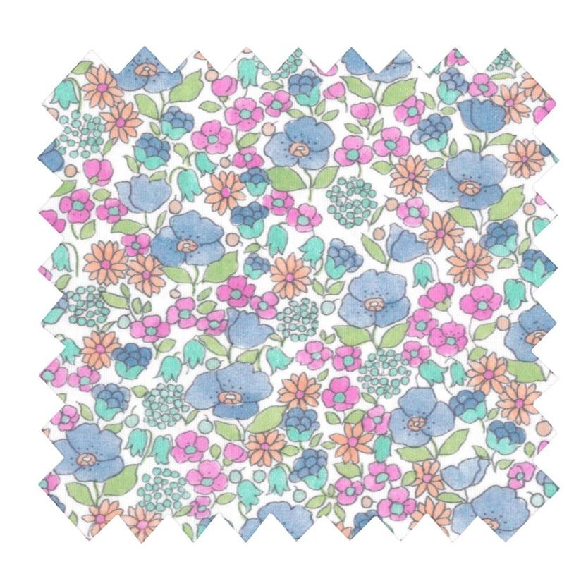Tissu coton au mètre pastel fleuri