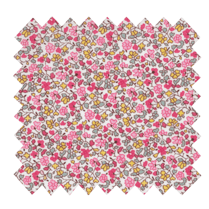 Tissu coton au mètre jasmin rose