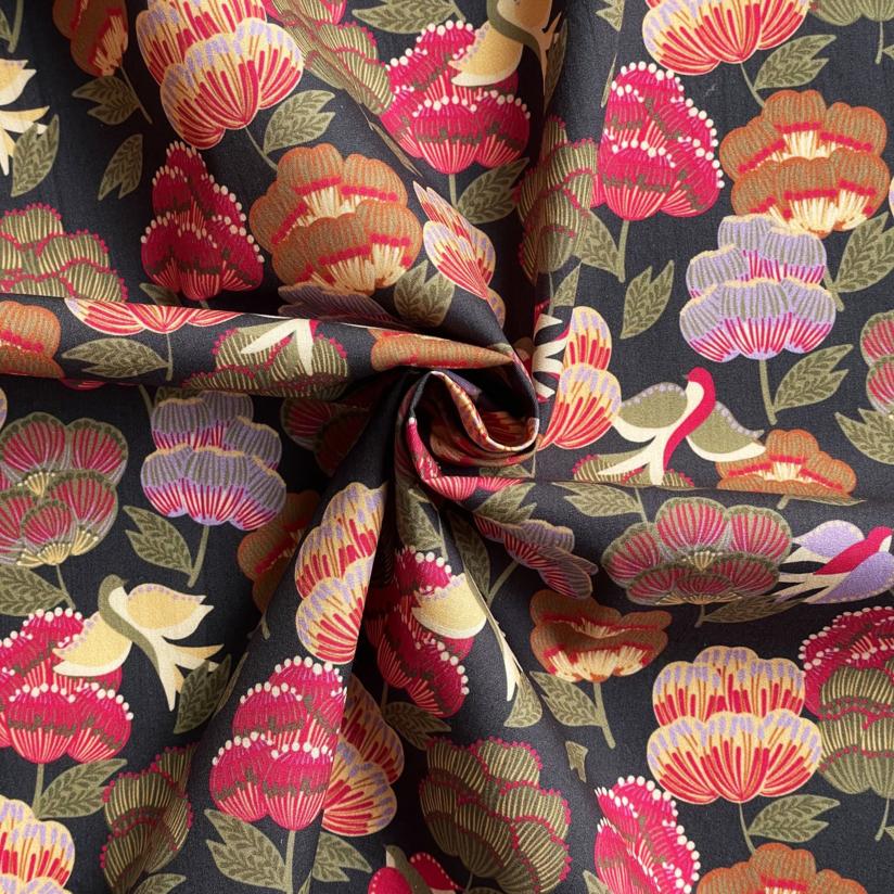 Tissu coton au mètre souffle d'asie