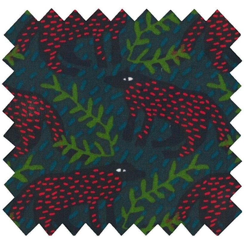 Tissu enduit  au mètre  loup des bois