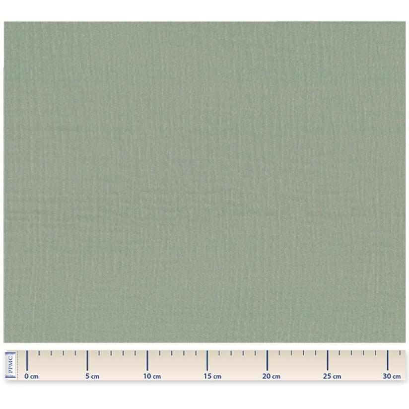 Tissu ex2362 double gaze pailletée vert amande