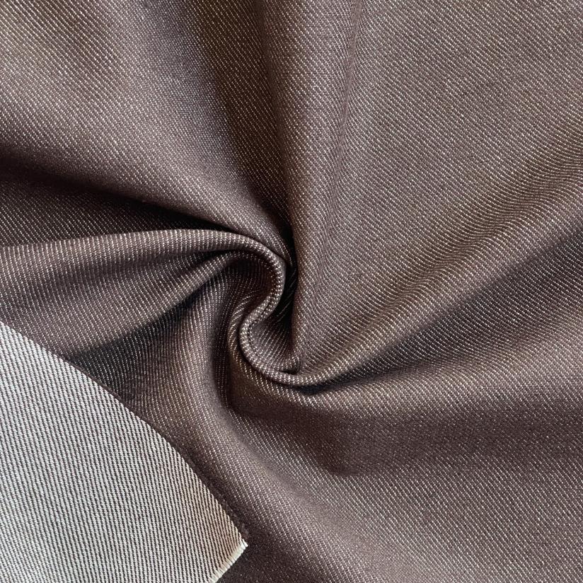 Tissu épais au mètre jean chocolat