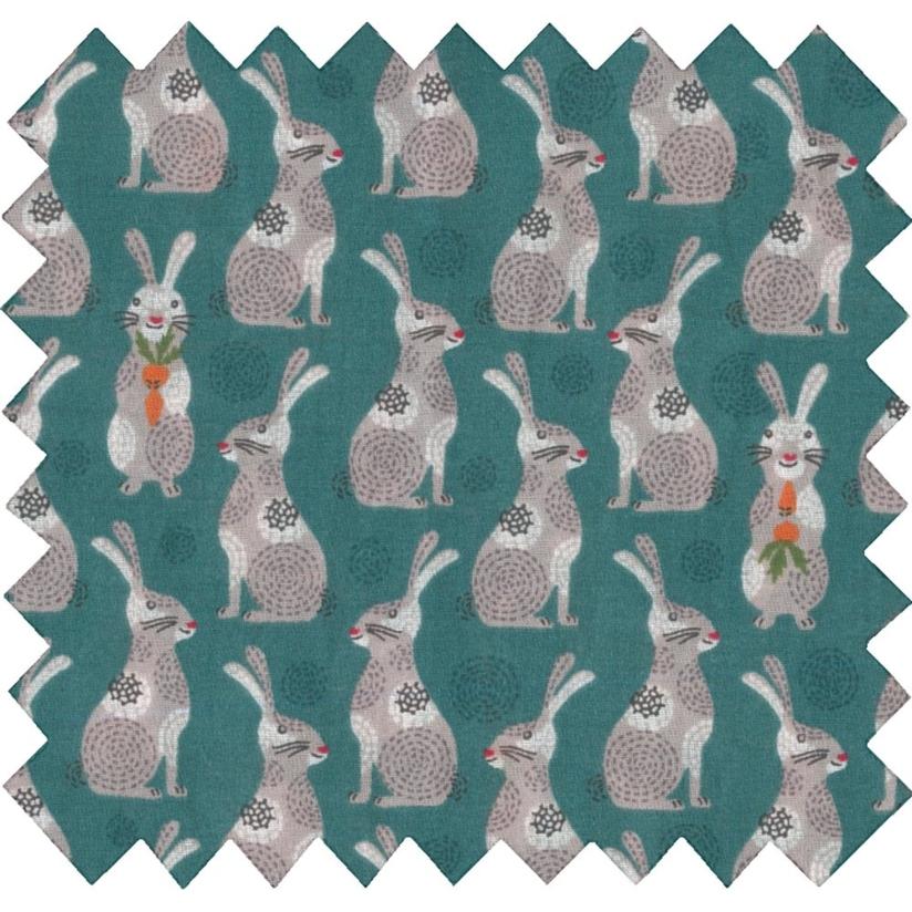 Tissu enduit  au mètre lapinou