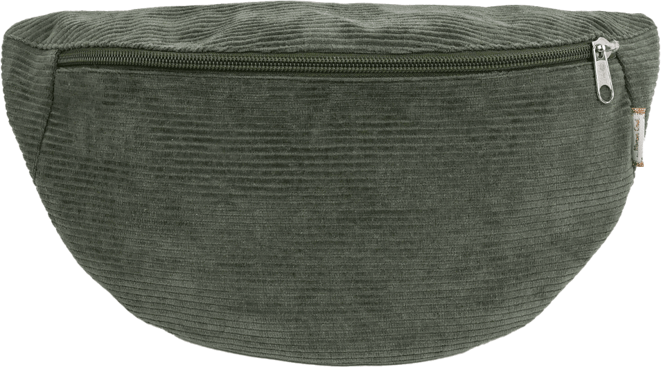 Sac Banane En Velours Côtelé Kaki - 3 Poches - Neuf (peut Avoir De Petits Défauts)