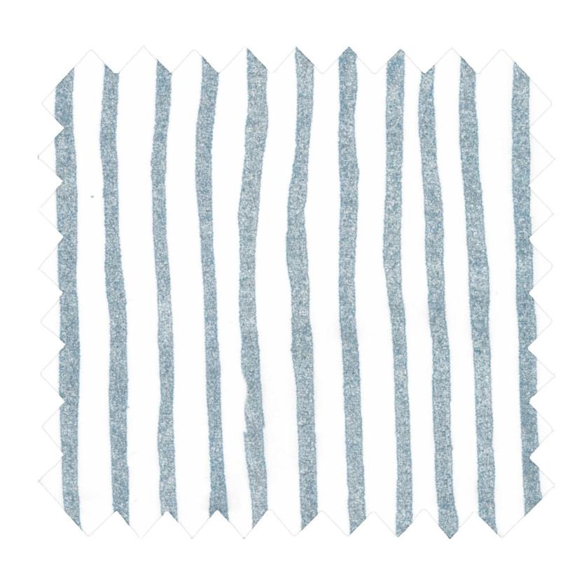 Tissu coton au mètre rayé bleu blanc