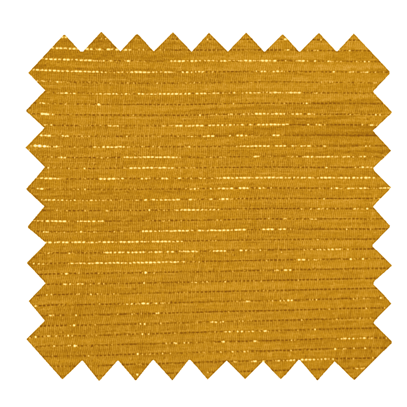 Tissu coton au mètre gaze lurex ocre