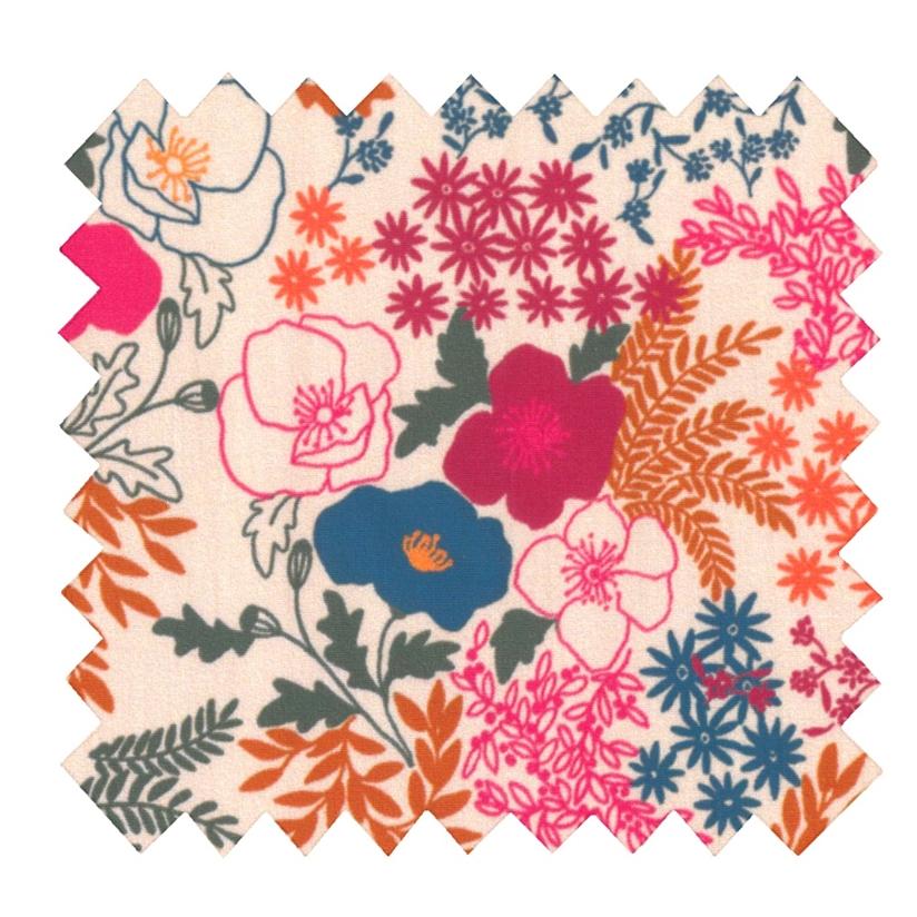 Tissu coton au mètre parfum d'antan