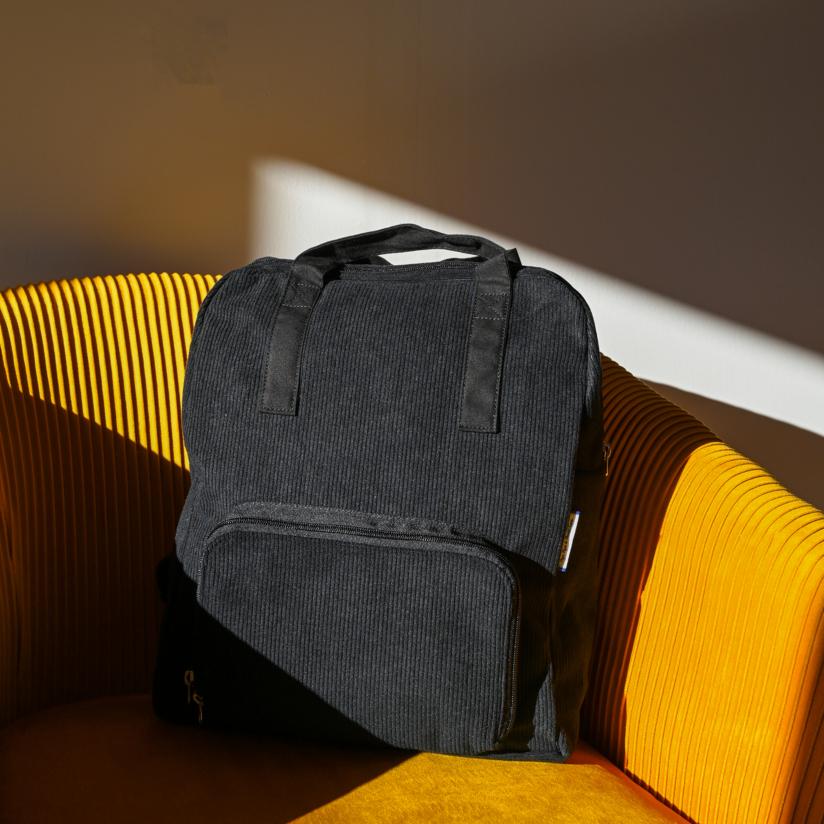 WisePoint Petit Sac à Dos Femme, Velours Côtelé Mini Sac