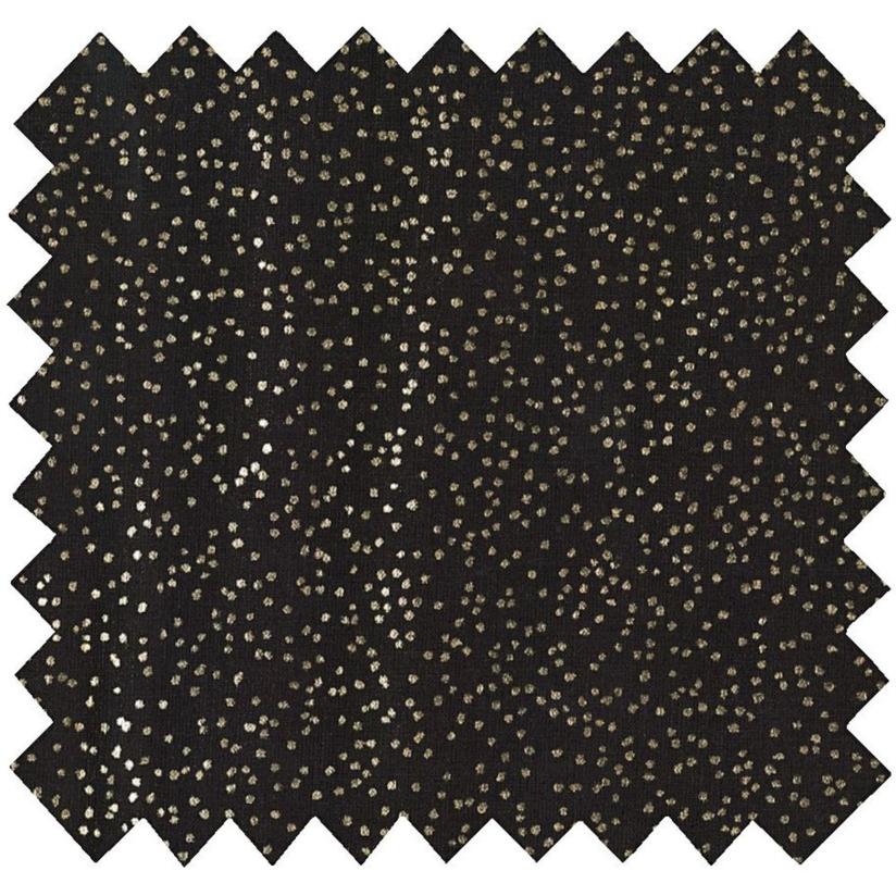 Tissu voile noir pailleté