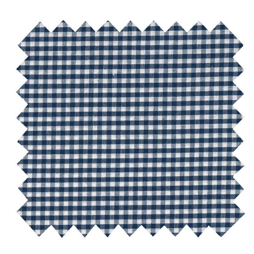 Tissu coton au mètre vichy marine