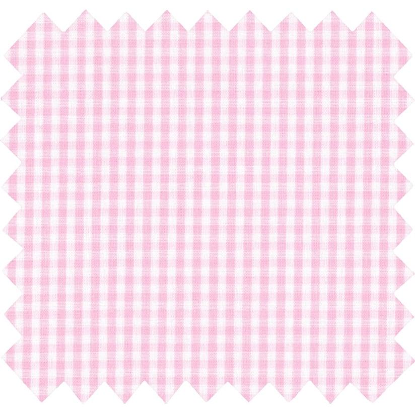 Tissu coton au mètre vichy rose