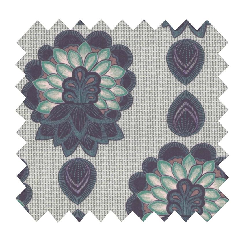 Tissu voile lotus vert