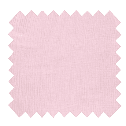 Tissu coton au mètre gaze rose pale