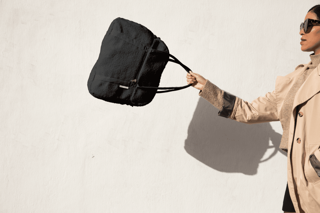Sac bowling moumoute noire - Papa Pique et Maman Coud